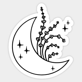 Boho chic Moon art T-Shirt Sticker